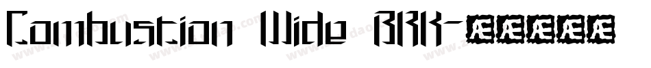 Combustion Wide BRK字体转换
